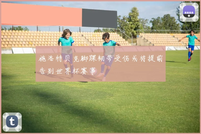 施洛特贝克脚踝韧带受伤或将提前告别世界杯赛事